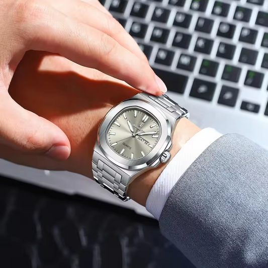 Poedagar New Arrivals Square Quartz Watches Waterproof Luminous Mens Watch Luxury Stainless Steel Watch for Men